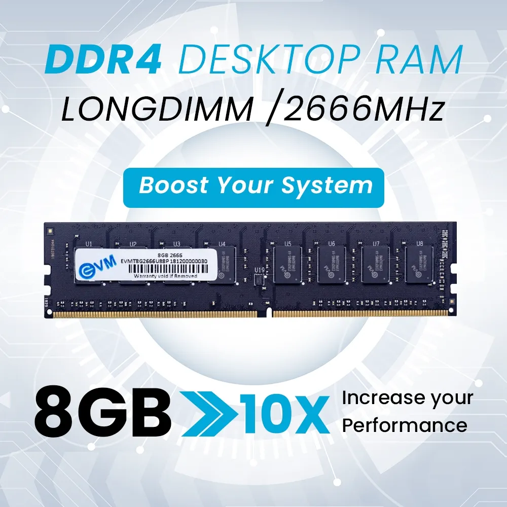 EVM Desktop Ram 8GB DDR4 2666Mhz view 4